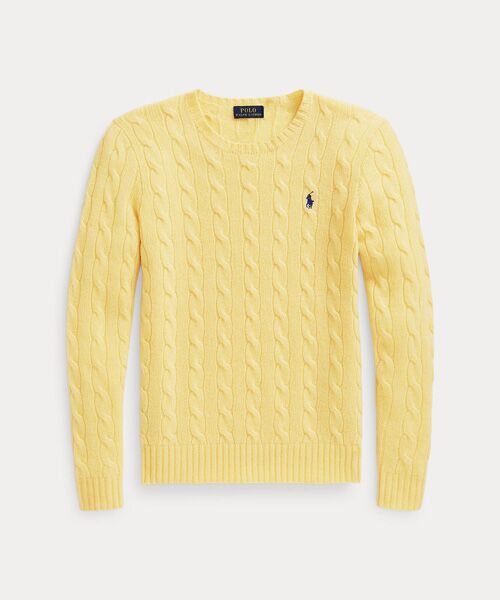 POLO RALPH LAUREN / ポロ ラルフ ローレン ニット・セーター | ケーブル ウールカシミヤ クルーネック セーター | 詳細1