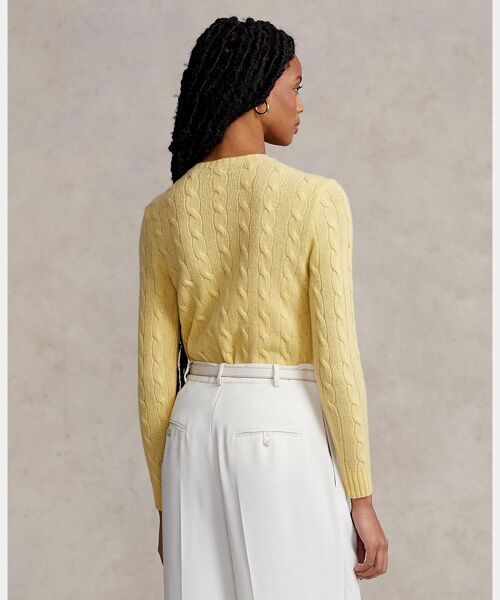 POLO RALPH LAUREN / ポロ ラルフ ローレン ニット・セーター | ケーブル ウールカシミヤ クルーネック セーター | 詳細3