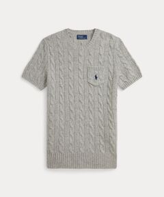 90s polo by ralph Lauren vネック　コットン　ニット ポロラルフローレン Vネックコットンニット ネイビー 刺繍ロゴ