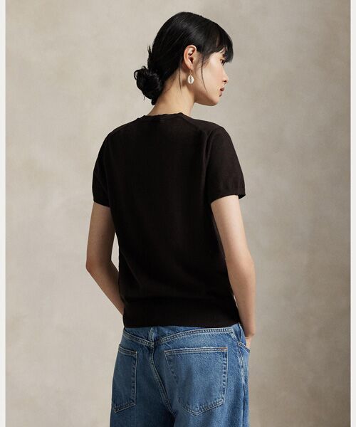 ショートスリーブ クルーネック セーター （ニット・セーター