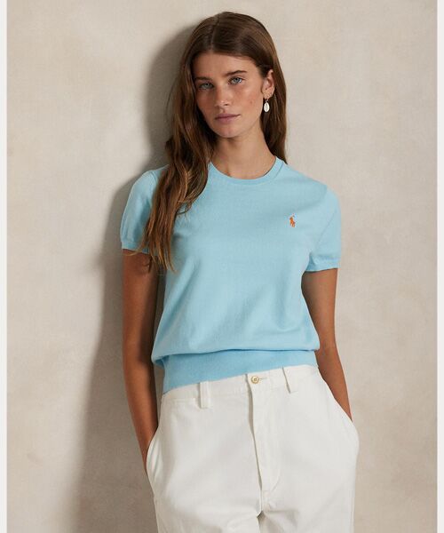 ラルフローレン POLO 半袖ニットレディース 新品 POLO RALPH LAUREN Polo Ralph Lauren ポロ ラルフローレン