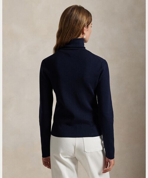 POLO RALPH LAUREN / ポロ ラルフ ローレン ニット・セーター | ロゴ タートルネック セーター | 詳細3