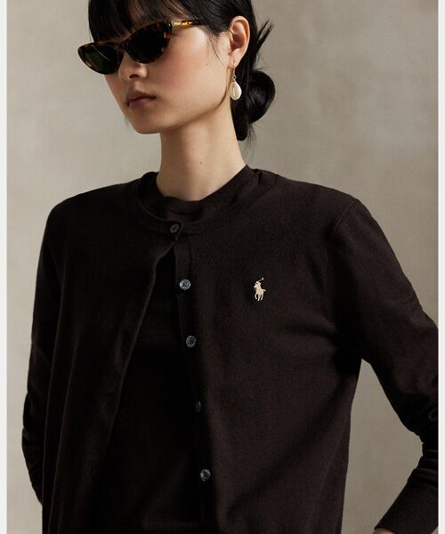 POLO RALPH LAUREN / ポロ ラルフ ローレン カーディガン・ボレロ | コットン クルーネック カーディガン | 詳細4