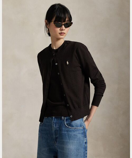POLO RALPH LAUREN / ポロ ラルフ ローレン カーディガン・ボレロ | コットン クルーネック カーディガン | 詳細5