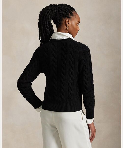 POLO RALPH LAUREN / ポロ ラルフ ローレン カーディガン・ボレロ | ケーブルニット ウールカシミヤ カーディガン | 詳細3