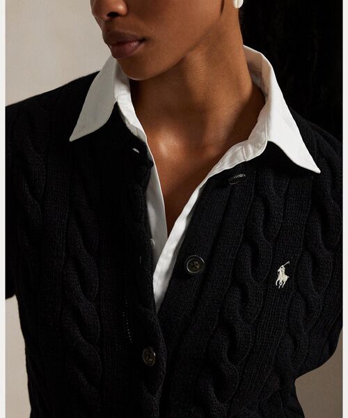 POLO RALPH LAUREN / ポロ ラルフ ローレン カーディガン・ボレロ | ケーブルニット ウールカシミヤ カーディガン | 詳細4
