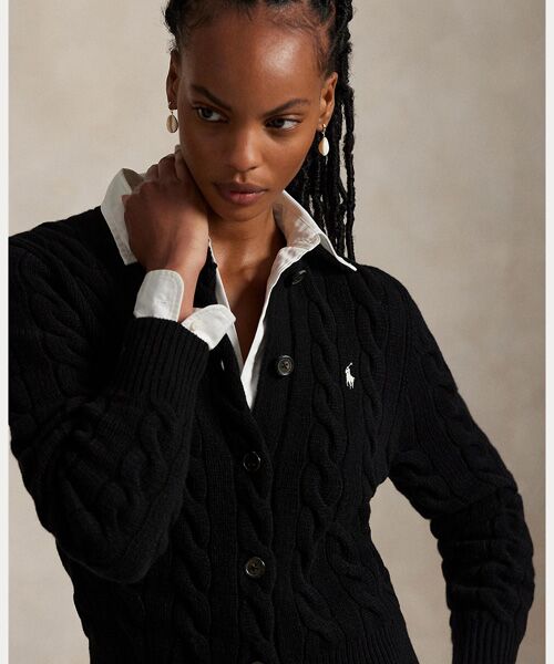 POLO RALPH LAUREN / ポロ ラルフ ローレン カーディガン・ボレロ | ケーブルニット ウールカシミヤ カーディガン | 詳細5