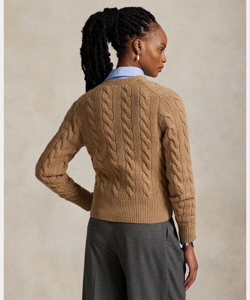 POLO RALPH LAUREN / ポロ ラルフ ローレン カーディガン・ボレロ | ケーブルニット ウールカシミヤ カーディガン | 詳細3
