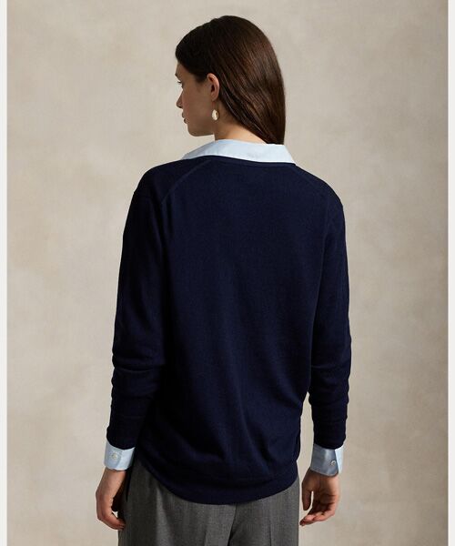 POLO RALPH LAUREN / ポロ ラルフ ローレン カーディガン・ボレロ | ウール Vネック ロング カーディガン | 詳細3