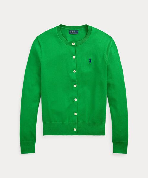 POLO RALPH LAUREN / ポロ ラルフ ローレン カーディガン・ボレロ | コットン クルーネック カーディガン | 詳細1