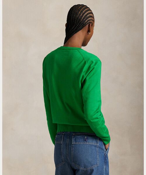 POLO RALPH LAUREN / ポロ ラルフ ローレン カーディガン・ボレロ | コットン クルーネック カーディガン | 詳細3