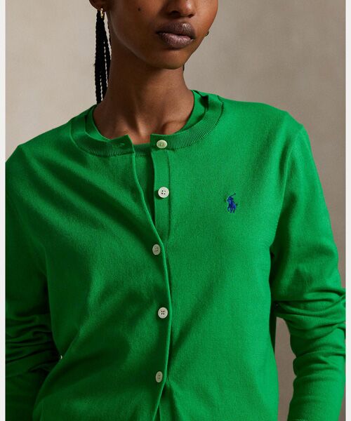 POLO RALPH LAUREN / ポロ ラルフ ローレン カーディガン・ボレロ | コットン クルーネック カーディガン | 詳細4