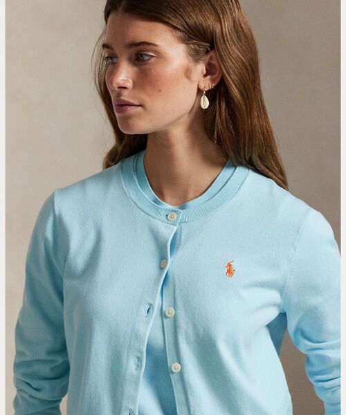 POLO RALPH LAUREN / ポロ ラルフ ローレン カーディガン・ボレロ | コットン クルーネック カーディガン | 詳細4