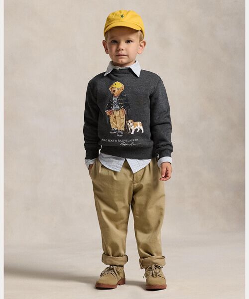 POLO RALPH LAUREN / ポロ ラルフ ローレン スウェット | (ボーイズ 2才～7才)Polo ベア ヘザード フリース スウェットシャツ | 詳細3