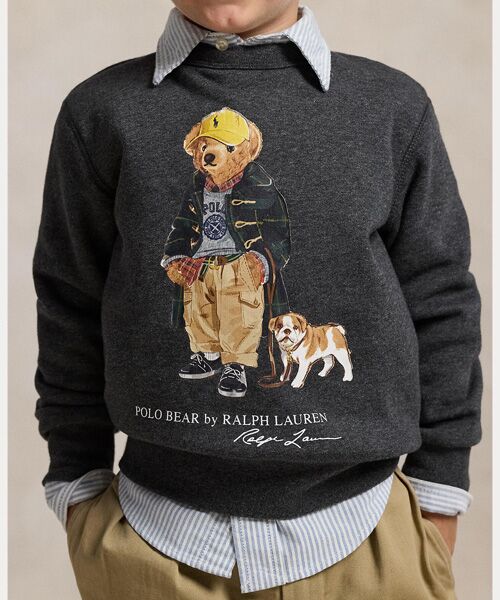 POLO RALPH LAUREN / ポロ ラルフ ローレン スウェット | (ボーイズ 2才～7才)Polo ベア ヘザード フリース スウェットシャツ | 詳細4