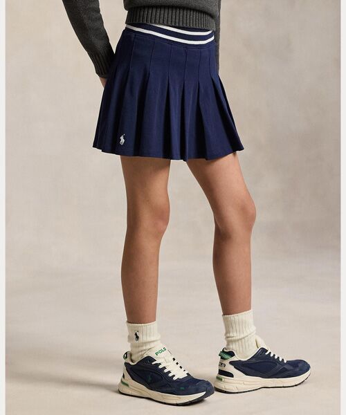 POLO RALPH LAUREN / ポロ ラルフ ローレン ミニ・ひざ丈スカート | (ガールズ 7才～16才)プリーテッド コットン ジャージー スコート | 詳細4