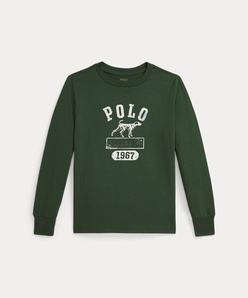 POLO RALPH LAUREN/ポロ ラルフ ローレン (ボーイズ 2才〜7才)コットン ロングスリーブ グラフィック Tシャツ 300グリーン 7