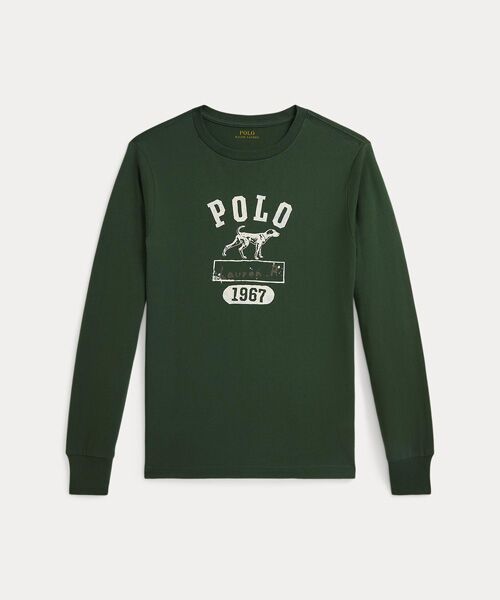 POLO RALPH LAUREN/ポロ ラルフ ローレン (ボーイズ 8才〜20才)コットン ロングスリーブ グラフィック Tシャツ 300グリーン M
