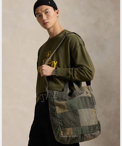 POLO RALPH LAUREN / ポロ ラルフ ローレン トートバッグ | パッチワーク キャンバス ショッパー トート | 詳細6