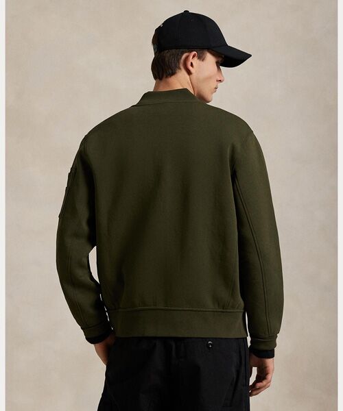 POLO RALPH LAUREN / ポロ ラルフ ローレン ブルゾン | ダブルニット ボンバー ジャケット | 詳細3
