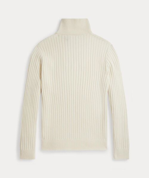 POLO RALPH LAUREN / ポロ ラルフ ローレン ニット・セーター | リブニット ウールコットン セーター | 詳細1