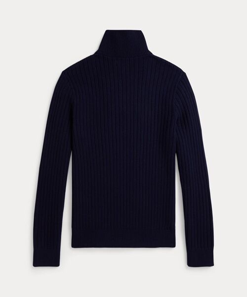 POLO RALPH LAUREN / ポロ ラルフ ローレン ニット・セーター | リブニット ウールコットン セーター | 詳細1