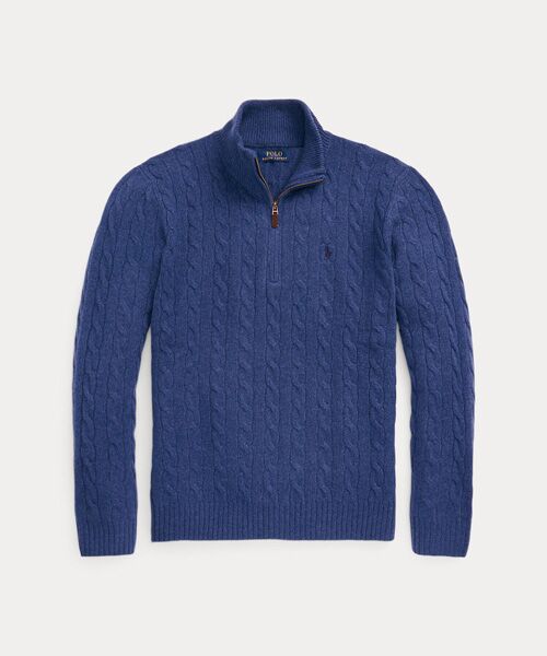 POLO RALPH LAUREN / ポロ ラルフ ローレン ニット・セーター | ケーブルニット ウールカシミヤ セーター | 詳細1