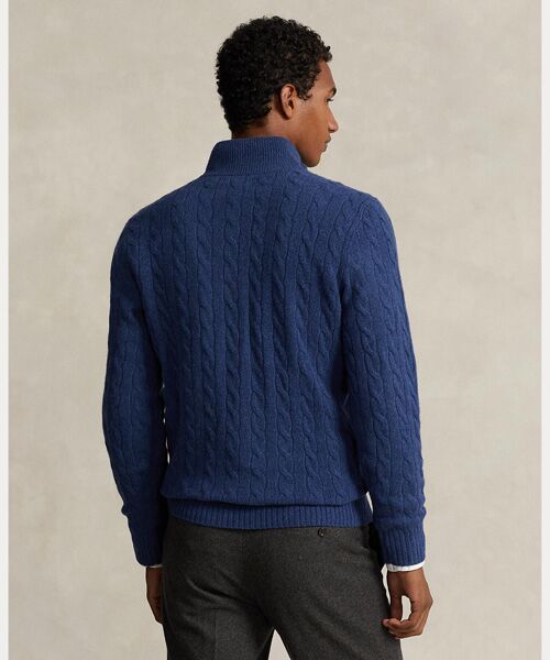POLO RALPH LAUREN / ポロ ラルフ ローレン ニット・セーター | ケーブルニット ウールカシミヤ セーター | 詳細3