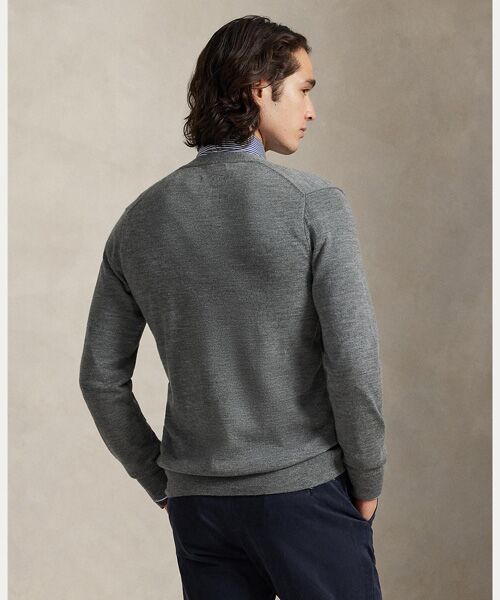 POLO RALPH LAUREN / ポロ ラルフ ローレン カーディガン・ボレロ | スリム フィット ウォッシャブル ウール Vネック カーディガン | 詳細3