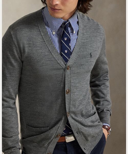 POLO RALPH LAUREN / ポロ ラルフ ローレン カーディガン・ボレロ | スリム フィット ウォッシャブル ウール Vネック カーディガン | 詳細4