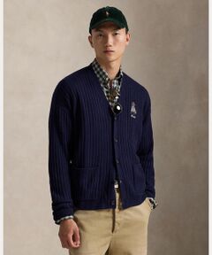 POLO RALPH LAUREN / ポロ ラルフ ローレン カーディガン・ボレロ | ビッグ フィット ドッグエンブロイダリー ウール カーディガン
