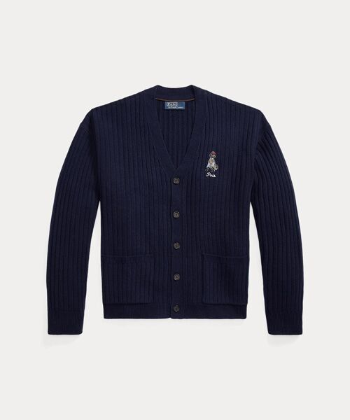 POLO RALPH LAUREN / ポロ ラルフ ローレン カーディガン・ボレロ | ビッグ フィット ドッグエンブロイダリー ウール カーディガン | 詳細1