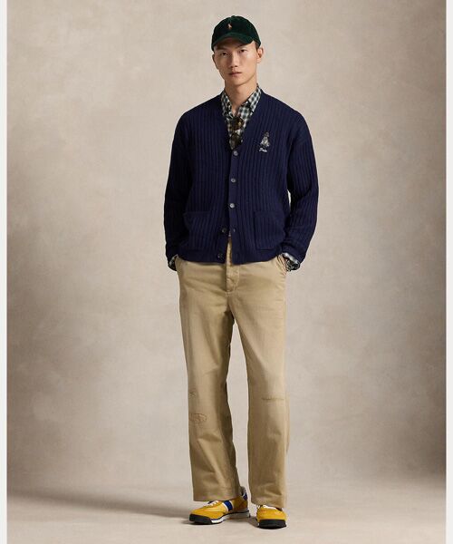 POLO RALPH LAUREN / ポロ ラルフ ローレン カーディガン・ボレロ | ビッグ フィット ドッグエンブロイダリー ウール カーディガン | 詳細5