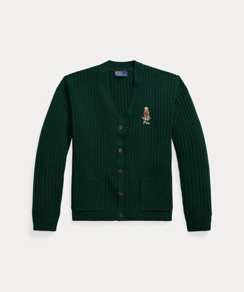 POLO RALPH LAUREN / ポロ ラルフ ローレン カーディガン・ボレロ | ビッグ フィット ドッグエンブロイダリー ウール カーディガン | 詳細1