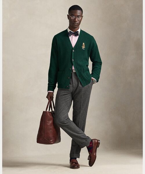 POLO RALPH LAUREN / ポロ ラルフ ローレン カーディガン・ボレロ | ビッグ フィット ドッグエンブロイダリー ウール カーディガン | 詳細2