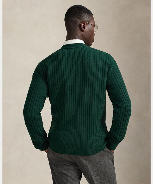 POLO RALPH LAUREN / ポロ ラルフ ローレン カーディガン・ボレロ | ビッグ フィット ドッグエンブロイダリー ウール カーディガン | 詳細3