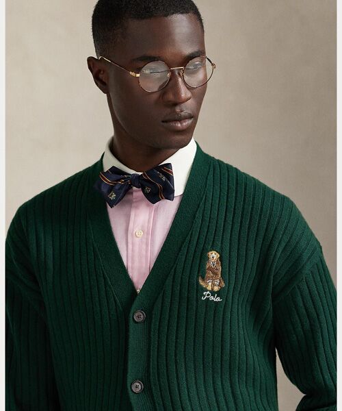 POLO RALPH LAUREN / ポロ ラルフ ローレン カーディガン・ボレロ | ビッグ フィット ドッグエンブロイダリー ウール カーディガン | 詳細4