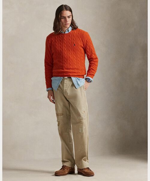 POLO RALPH LAUREN / ポロ ラルフ ローレン ニット・セーター | ケーブルニット ウールカシミヤ セーター | 詳細2