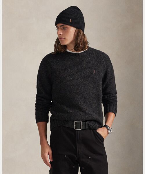 POLO RALPH LAUREN / ポロ ラルフ ローレン ニット・セーター | マールド ウールブレンド セーター（010グレー）