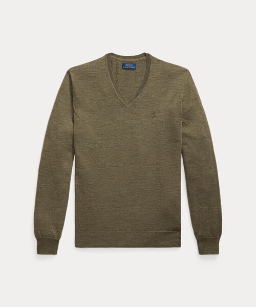 POLO RALPH LAUREN / ポロ ラルフ ローレン ニット・セーター | スリム フィット ウォッシャブル ウール Vネック セーター | 詳細1