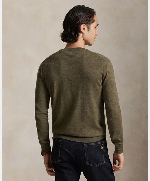 POLO RALPH LAUREN / ポロ ラルフ ローレン ニット・セーター | スリム フィット ウォッシャブル ウール Vネック セーター | 詳細3