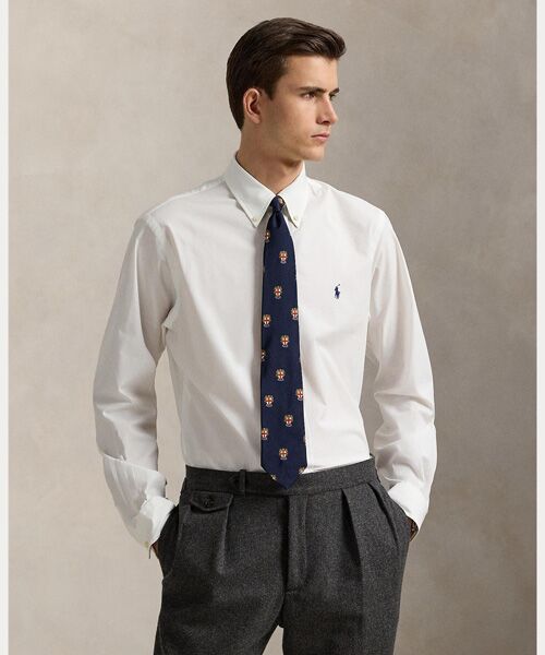 POLO RALPH LAUREN/ポロ ラルフ ローレン クラシック フィット ストレッチ ポプリン シャツ 100ホワイト L POLO RALPH LAUREN/ポロ ラルフ ローレン クラシック フィット ストレッチ ポプリン シャツ 100ホワイト L