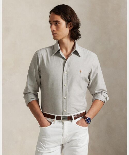 POLO RALPH LAUREN/ポロ ラルフ ローレン クラシック フィット オックスフォード シャツ 201ブラウン M POLO RALPH LAUREN/ポロ ラルフ ローレン クラシック フィット オックスフォード シャツ 201ブラウン M