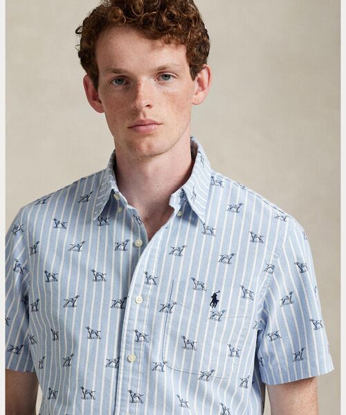 POLO RALPH LAUREN / ポロ ラルフ ローレン シャツ・ブラウス | クラシック フィット ストライプド ドッグプリント シャツ | 詳細4
