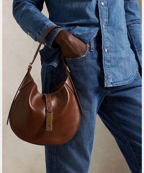 POLO RALPH LAUREN / ポロ ラルフ ローレン ショルダーバッグ | Polo ID レザー スモール ショルダー バッグ | 詳細5