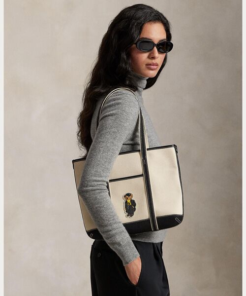 POLO RALPH LAUREN / ポロ ラルフ ローレン トートバッグ | Polo ベア キャンバス スモール ショッパー トート | 詳細5