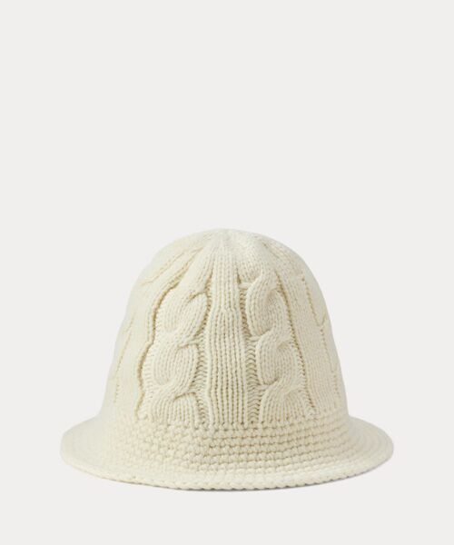 POLO RALPH LAUREN / ポロ ラルフ ローレン ハット | ケーブルニット ウールブレンド バケット ハット | 詳細1