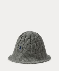 POLO RALPH LAUREN / ポロ ラルフ ローレン ハット | ケーブルニット ウールブレンド バケット ハット
