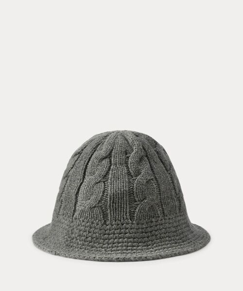 POLO RALPH LAUREN / ポロ ラルフ ローレン ハット | ケーブルニット ウールブレンド バケット ハット | 詳細1