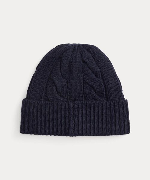 POLO RALPH LAUREN / ポロ ラルフ ローレン ニットキャップ | Polo ベア ケーブル ウールブレンド ビーニー | 詳細3